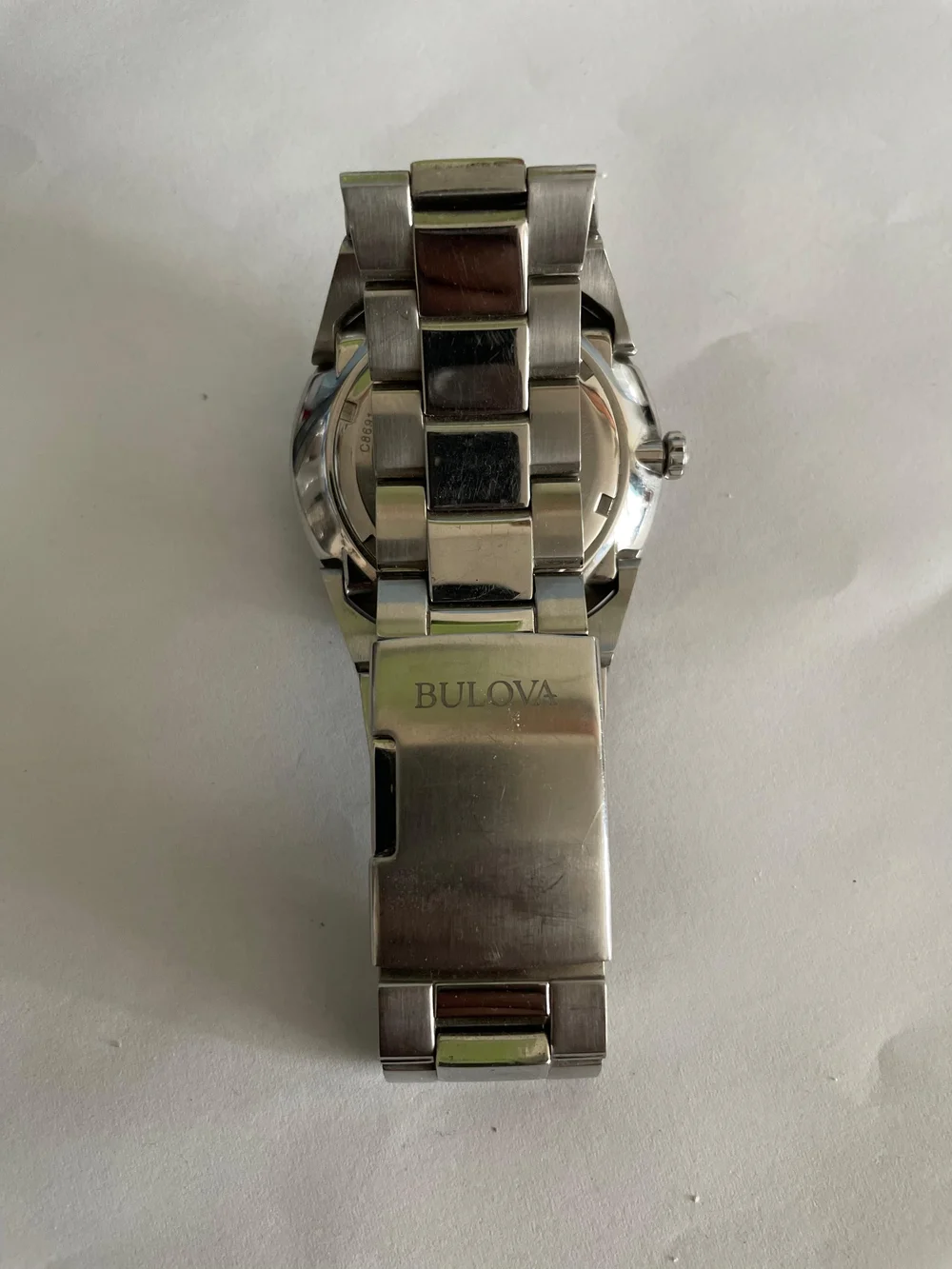 Bulova Men's Stainless Steel Watch - Black Dial